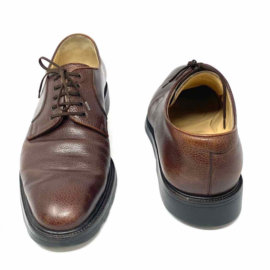 Salvatore Ferragamo Men's Brown Shoe Size 9.5 Leather Oxford Loafers