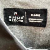 Public Record Women's Black Size XL Button Down Long Sleeve