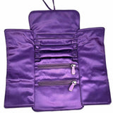 Coach Satin Purple Wrap Jewelry Roll