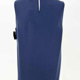 J Crew Women's Navy Gold Size 6 Chevron Sleeveless