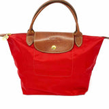 Longchamp Les Pliages Small Modele Depose Nylon Red Packable Made in France Tote