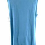 Eileen Fisher Women's Blue Size PL Ruched Sleeveless