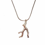 .925 Sterling Silver Pendant 18" Branch Necklace