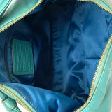 Coach Kristin Teal Hobo Leather Satchel