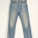 Mother The Tripper Ankle Women's Light Blue Size 26/2 Bootcut Acid Wash Jeans
