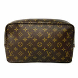 LOUIS VUITTON 1988 Trousse Toilette 28 Brown Monogram Made in France Clutch