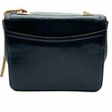 FRENCHYofCALIFORNIA Vintage Navy Crossbody Flap Leather Clutch