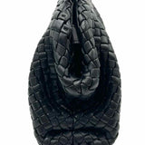 Bottega Veneta "The Handle" Black Top Handle Intrecciato Leather Satchel