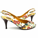 LOUIS VUITTON Azalee Women's Multi-Color Size 39/8.5 Peeptoe Flower Pumps