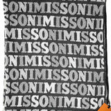MISSONI Gray Long 70" Monogram Scarf