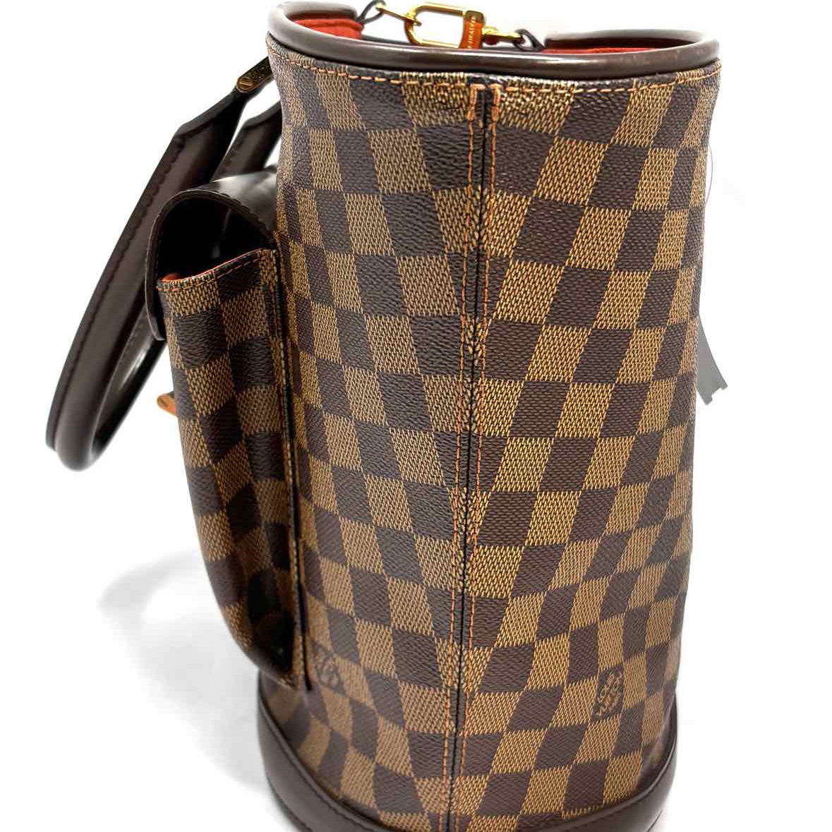 LOUIS VUITTON 2005 Manosque GM Brown Damier Ebene Made in France Tote