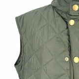 Barbour Lowerdale Men's Army green Size M Button Down Quilted Vest