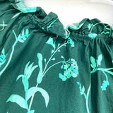 Hill House The Katherine Women's Green Size L mini Floral Dress