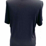 Marine Layer Women's Black Size L Crew CrissCross Short Sleeve Top