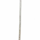 Estate 925 Sterling Silver Tennis 7" Crystal Bracelet