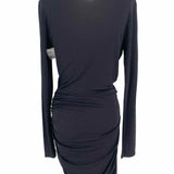 rag & bone Women's Black Size M Long Sleeve Viscose faux wrap Dress