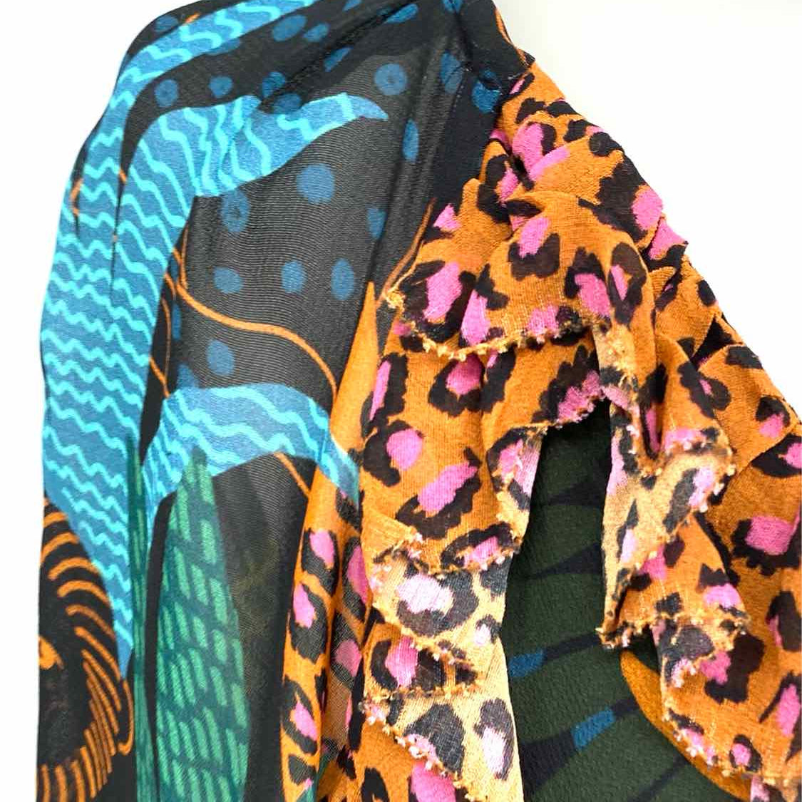 Farm Rio Women's Multi-Color Size XS mini Viscose Animal Print Dress
