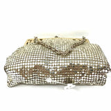 Whiting and Davis Metal Silver Liquid Metal Vintage Clutch