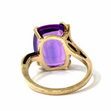 S&G B 10K Gold Purple Simulated Sapphire Estate Vintage Ring