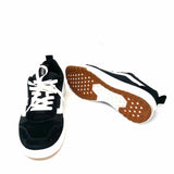 Vans Women's Black White Suede Color Block Sneakers