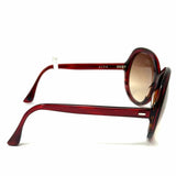Dita Red Round Sunglasses