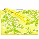 ROTHY'S Limoncello Yellow Green Zip Floral Wristlet