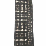 Alexander McQueen Black Gray Long Shibori Tye Dye Scarf