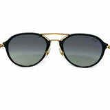 Ray Ban Black Gold Tone Aviator RB4292 Sunglasses