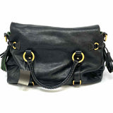 Dooney & Bourke Black Top Handle Tassel Satchel