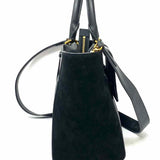 DKNY Brynn Black Top Handle Leather Satchel