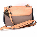 LOUIS VUITTON 2016 LockMe II BB Leather Beige Taupe Flap Turnlock Crossbody