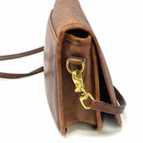 Coach Vintage Brown Flap Turnlock Crossbody