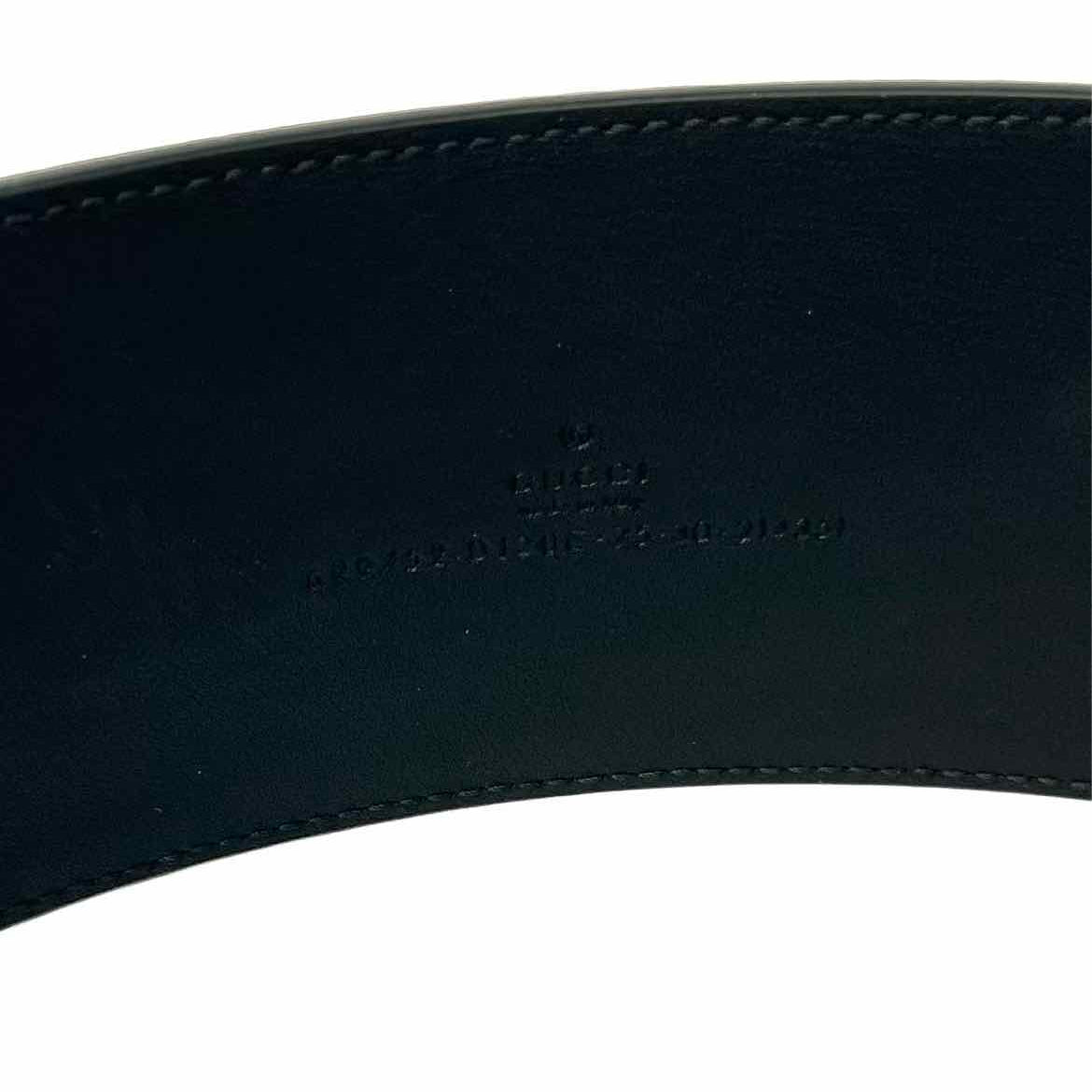 Gucci Black Wide Marmont Belt