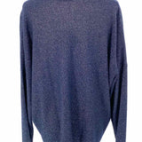 Jennifer Tyler Women's Navy Size M V-Neck Shimmer Sweater