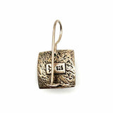 Silpada 925 Sterling Silver Dangle Square Pearl Earrings