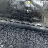 Chanel 2000/02 Timeless CC Black Accordion Caviar Leather Wallet