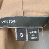 Vince Women's Beige Size S Asymmetrical Leather Jacket