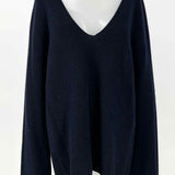Vince Women's Navy Size L V-Neck Cashmere Sweater