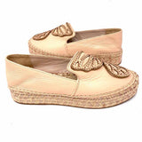 Sophia Webster Women's Pink Size 36.5/6.5 Espadrille Studded Flats