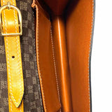 BALLY Vintage Camel Mini Flap Leather Shoulder Bag