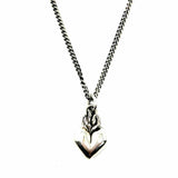 KING BABY 925 Sterling Silver Pendant Heart Necklace