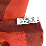 Hermes Trophes de Venis Silk Orange Square 35" Scarf