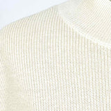 Eileen Fisher Women's White Size XXS Mock Neck Linen Blend Short Sleeve Top