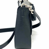 LOUIS VUITTON 2016 Coquelicot Luna Epi Leather Black Shoulder Crossbody