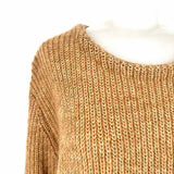 7115 by Szeki Women's Brown Size L Mohair Blend Knit Sweater