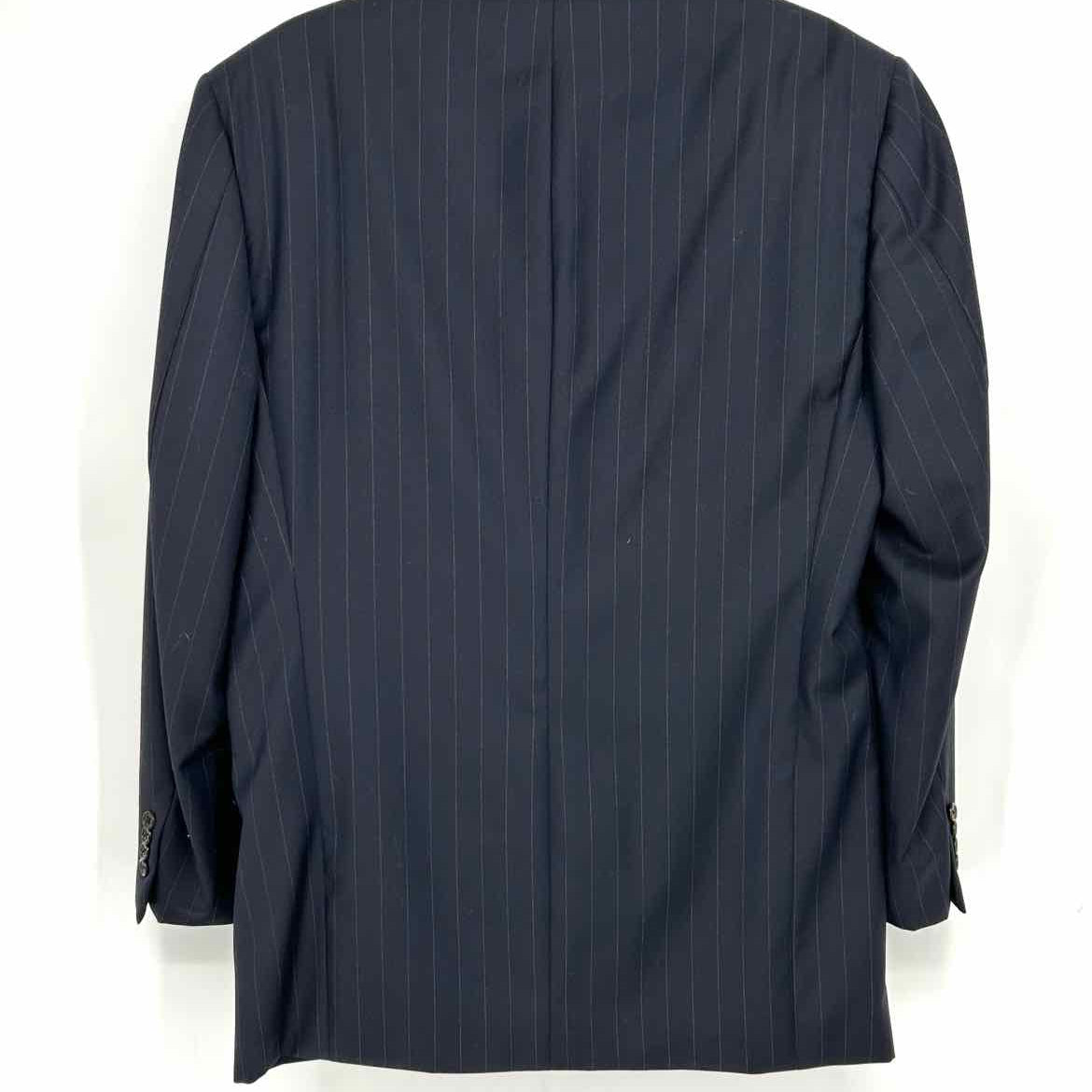 Hickey Freeman Men's Black Pinstripe Suit