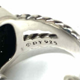 DAVID YURMAN Albione Turquoise size 6 .925 Sterling Silver Diamond Ring