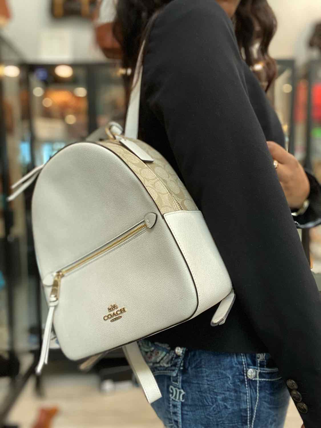 Coach Outlet Women's Jordyn Backpack With Signature Canvas Detail