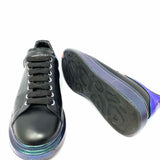 Alexander McQueen Men's Black Iridescent Shoe Size 47/14 Color Block Sneakers