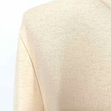 ASTR Women's Cream Size L Crew Neck Ruched Long Sleeve